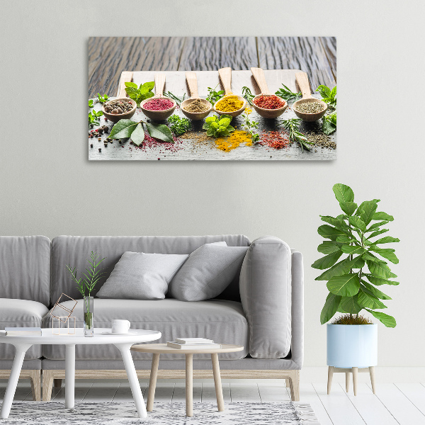 Canvas wall art Colorful spices