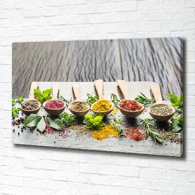 Canvas wall art Colorful spices