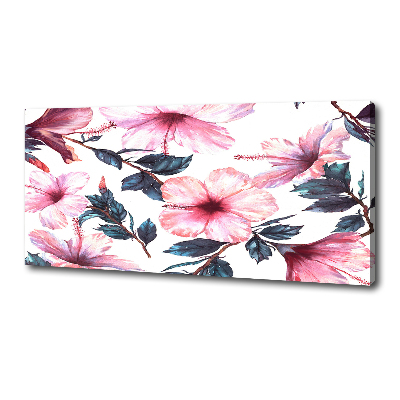 Canvas wall art Hibiscus flowers