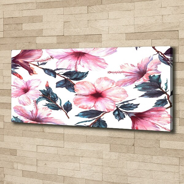 Canvas wall art Hibiscus flowers