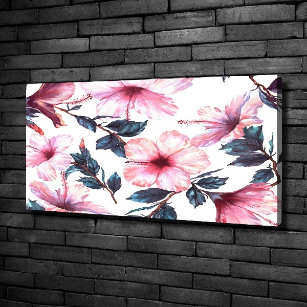 Canvas wall art Hibiscus flowers