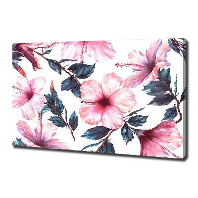 Canvas wall art Hibiscus flowers