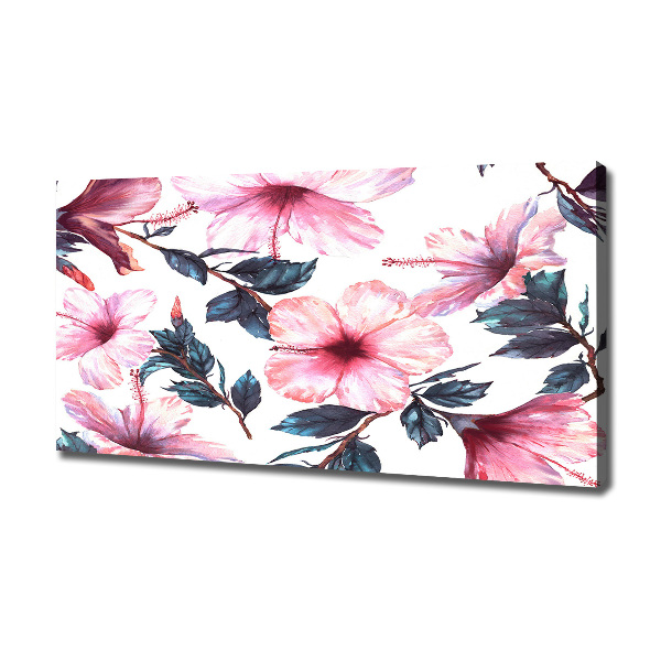 Canvas wall art Hibiscus flowers