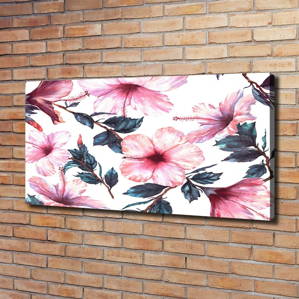 Canvas wall art Hibiscus flowers