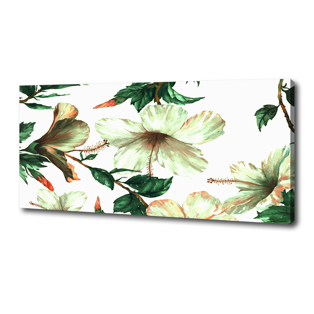 Canvas wall art Hibiscus flowers