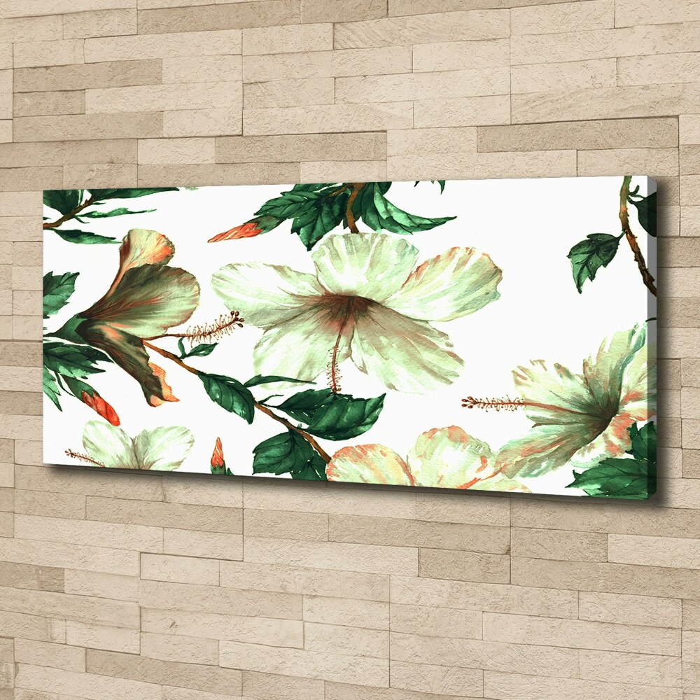 Canvas wall art Hibiscus flowers