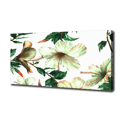 Canvas wall art Hibiscus flowers