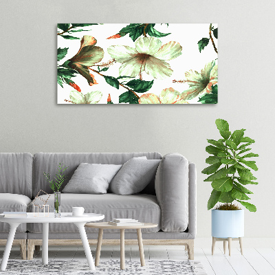 Canvas wall art Hibiscus flowers