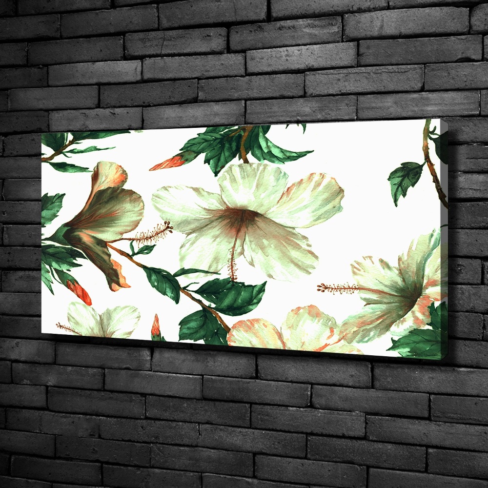 Canvas wall art Hibiscus flowers