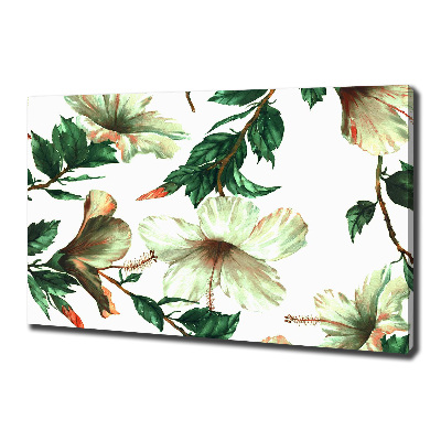 Canvas wall art Hibiscus flowers