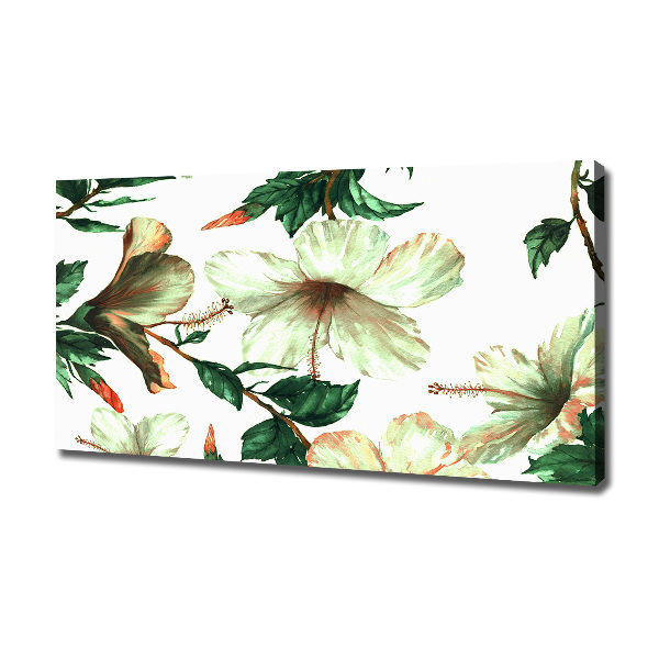 Canvas wall art Hibiscus flowers