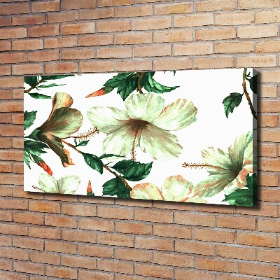 Canvas wall art Hibiscus flowers