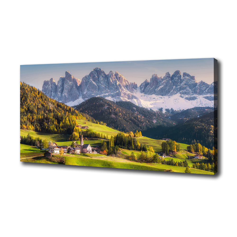 Canvas wall art Panorama of the mountain