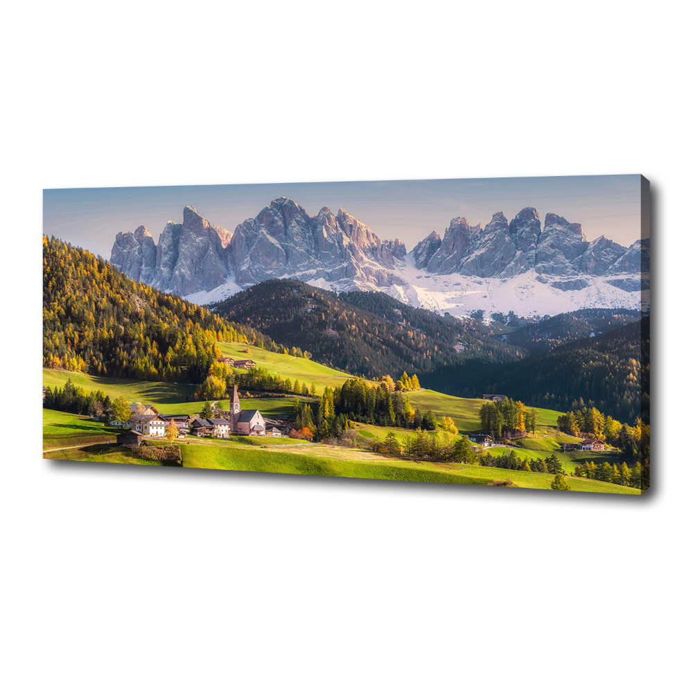 Canvas wall art Panorama of the mountain