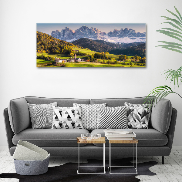 Canvas wall art Panorama of the mountain