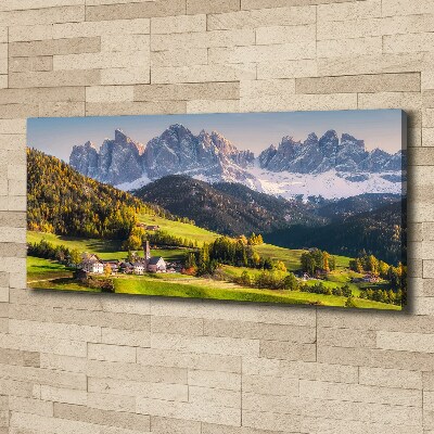 Canvas wall art Panorama of the mountain