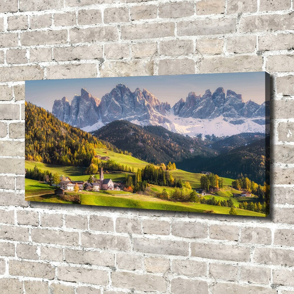 Canvas wall art Panorama of the mountain