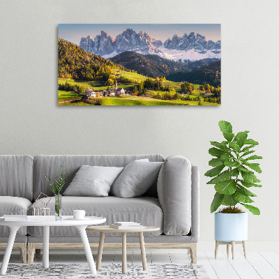 Canvas wall art Panorama of the mountain