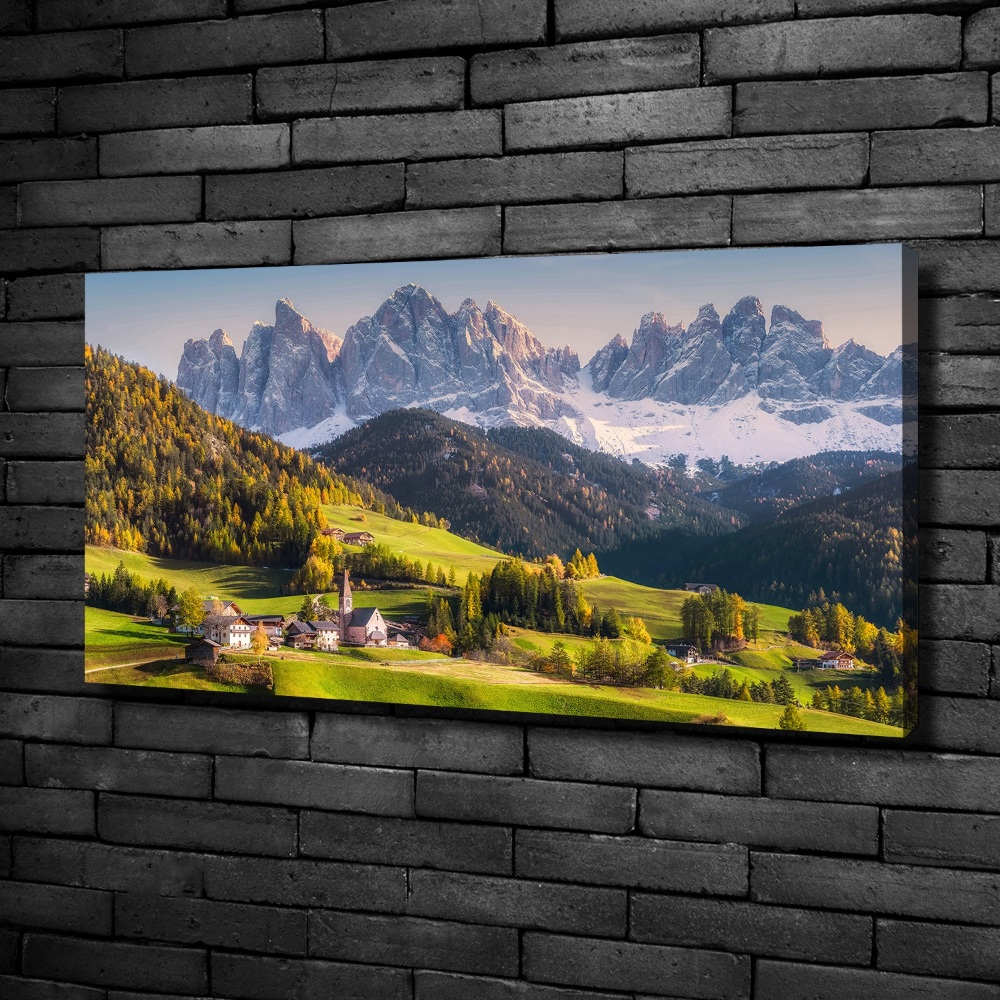 Canvas wall art Panorama of the mountain