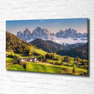 Canvas wall art Panorama of the mountain