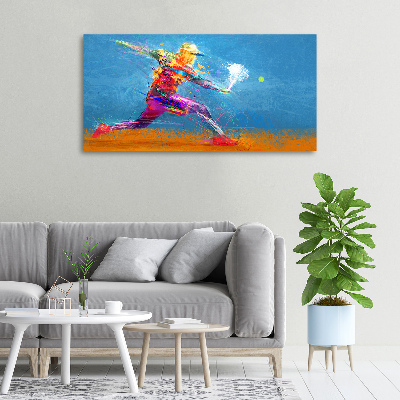 Canvas wall art Tennis player