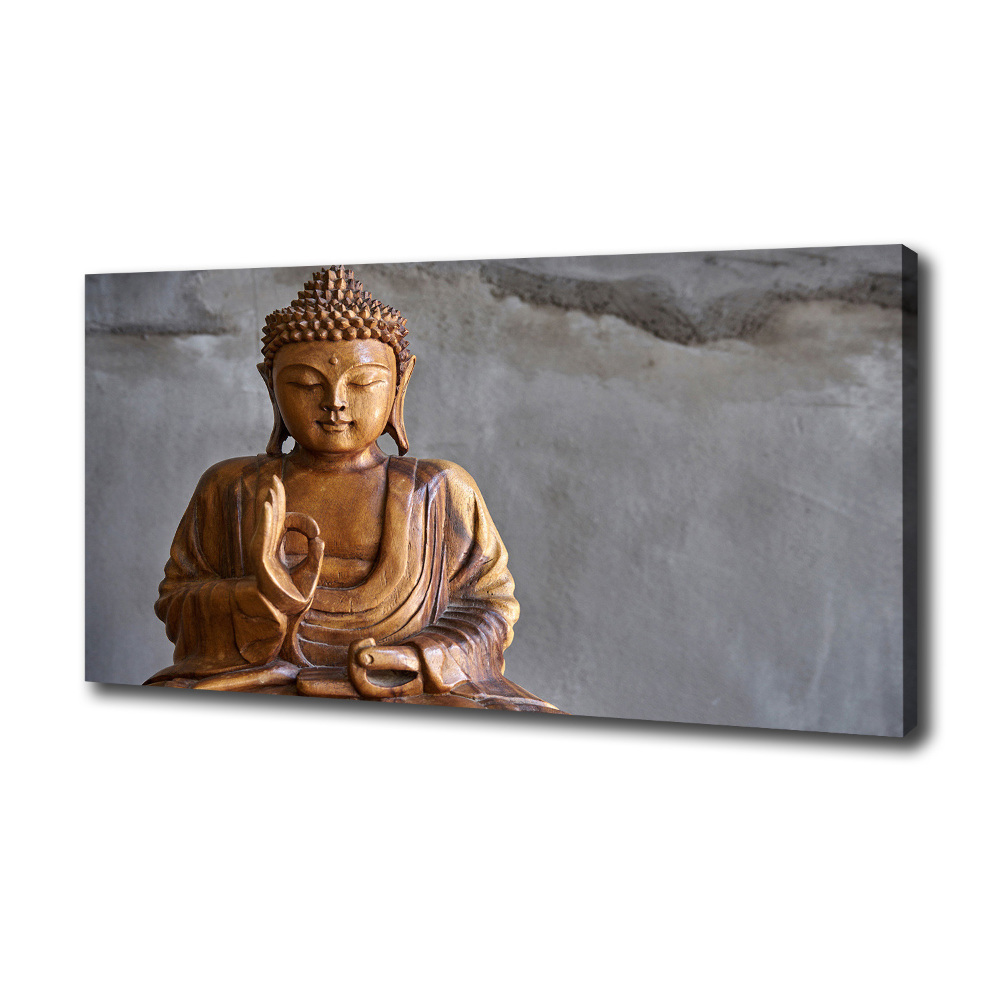 Canvas wall art Wooden Buddha