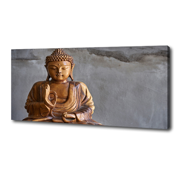 Canvas wall art Wooden Buddha