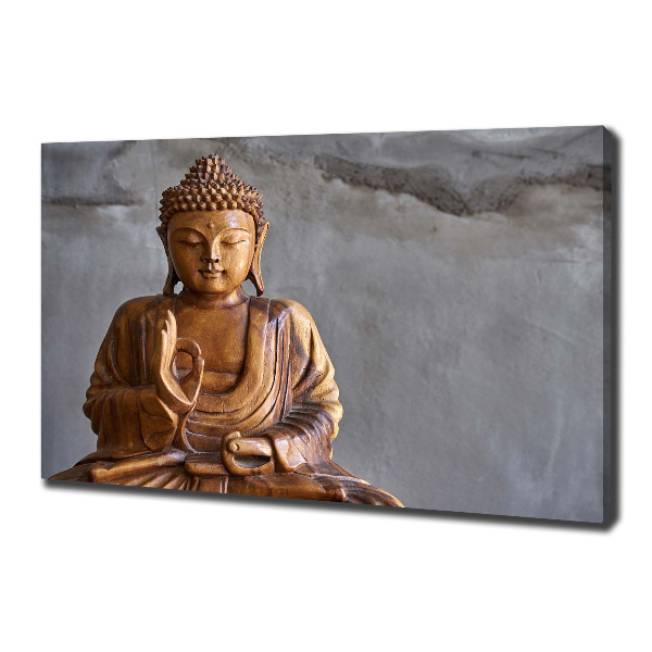 Canvas wall art Wooden Buddha