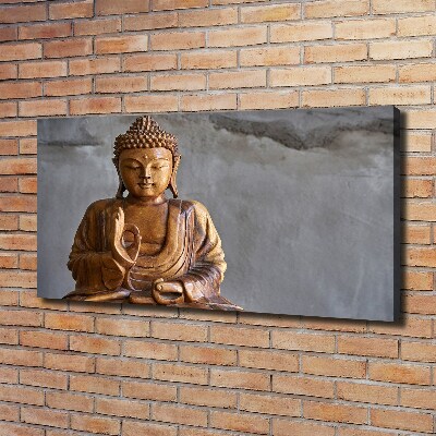 Canvas wall art Wooden Buddha