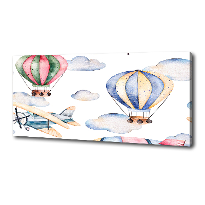 Canvas wall art Planes and balloons