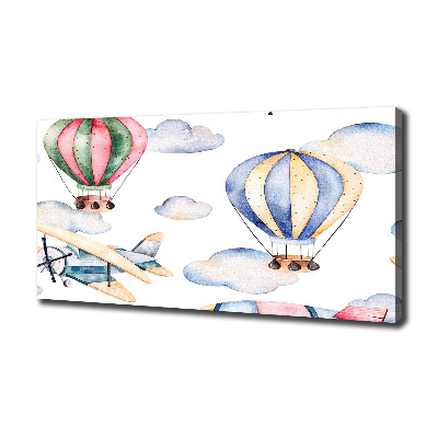 Canvas wall art Planes and balloons