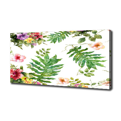 Canvas wall art Floral pattern