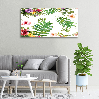 Canvas wall art Floral pattern