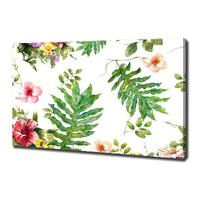 Canvas wall art Floral pattern