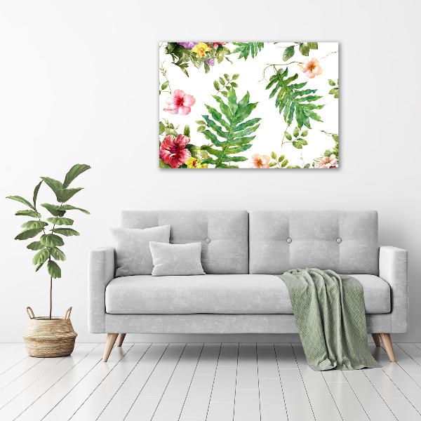 Canvas wall art Floral pattern