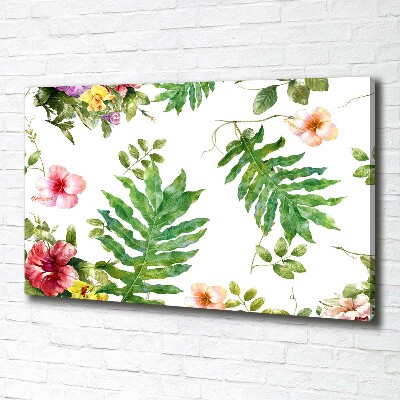 Canvas wall art Floral pattern