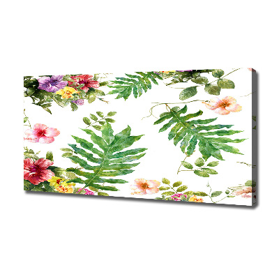 Canvas wall art Floral pattern