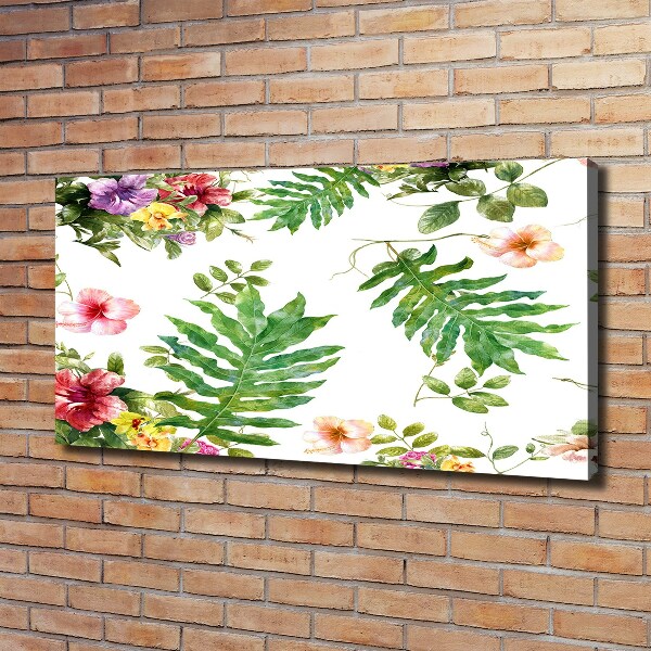 Canvas wall art Floral pattern