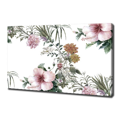 Canvas wall art Floral pattern