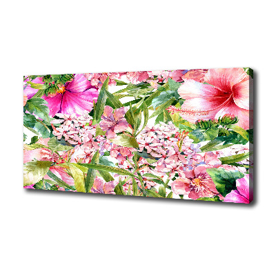 Canvas wall art Floral pattern