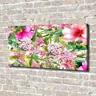 Canvas wall art Floral pattern