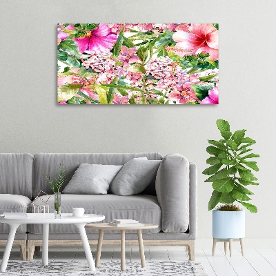 Canvas wall art Floral pattern