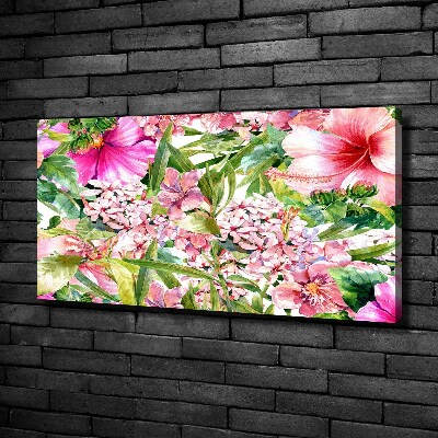 Canvas wall art Floral pattern