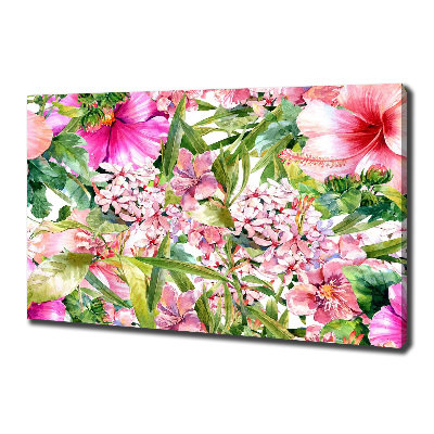 Canvas wall art Floral pattern