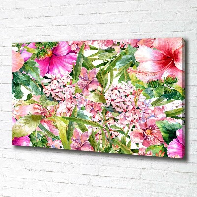 Canvas wall art Floral pattern