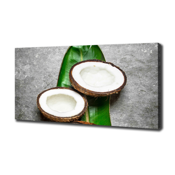 Canvas wall art Coconut halves