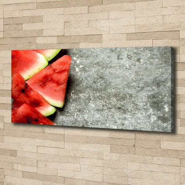 Canvas wall art Chopped watermelon