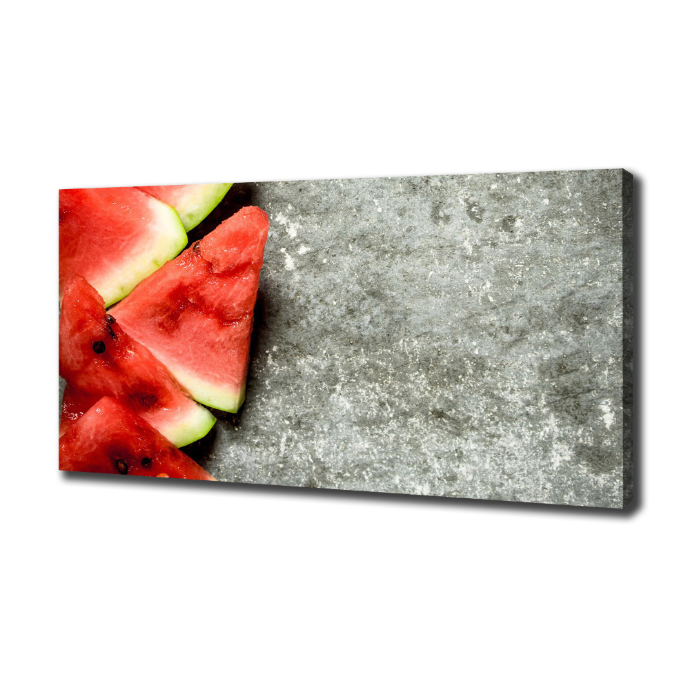 Canvas wall art Chopped watermelon