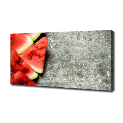 Canvas wall art Chopped watermelon