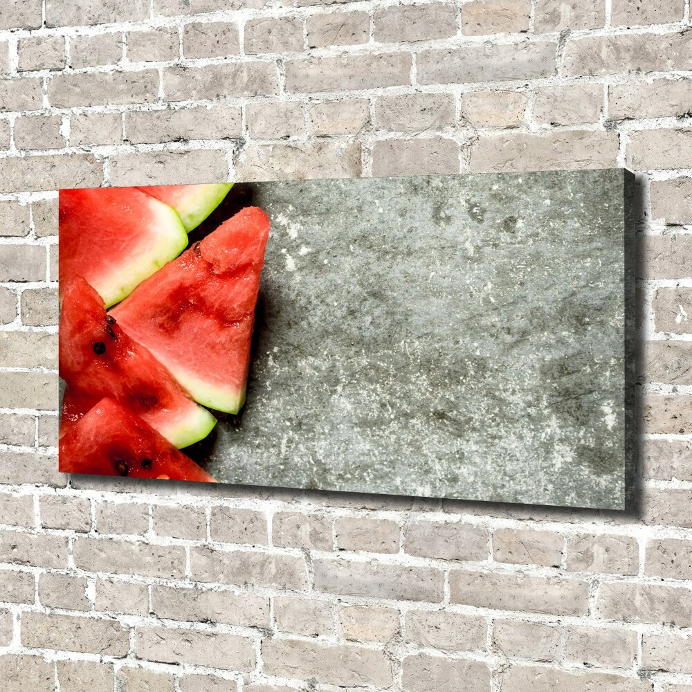 Canvas wall art Chopped watermelon